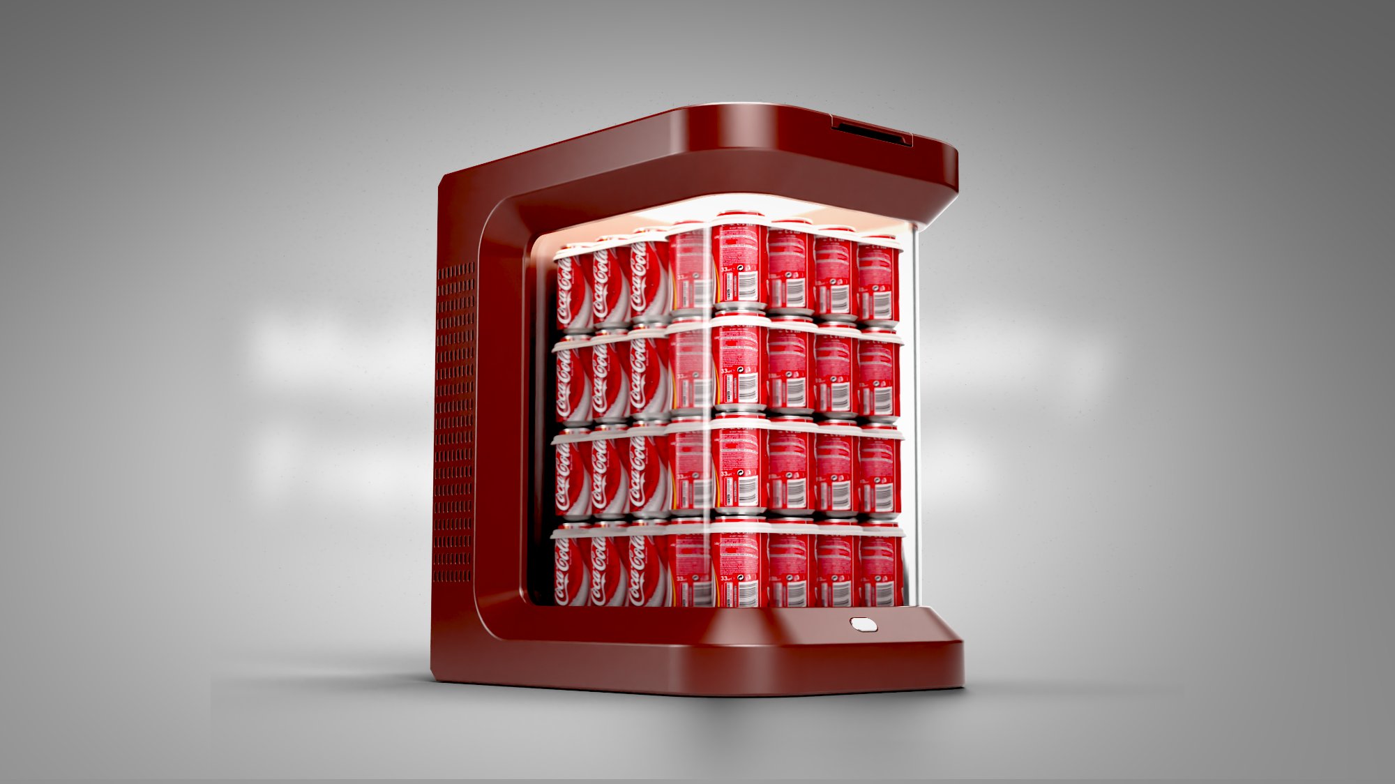 Mini refrigerated display unit render